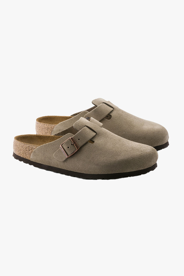 Boston Taupe Suede Leather