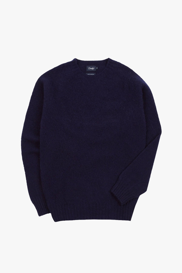 BRUSHED SHETLAND CREWNECK