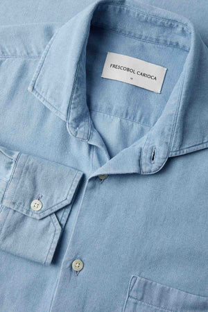 Emilio Cotton Denim Twill Shirt