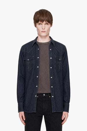 Slim Fit Chamois Western Shirt