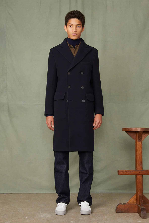 Aron Double Breasted Wool Coat