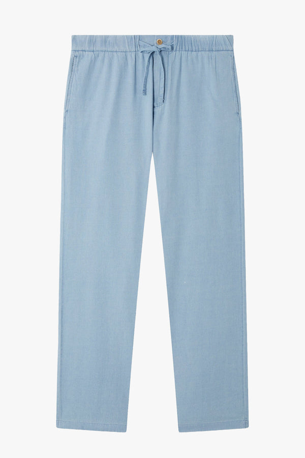 Rocha Cotton Denim Twill Wide Leg Trouser