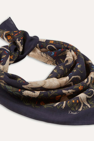 Unicorn Garden Wool/Silk Scarf