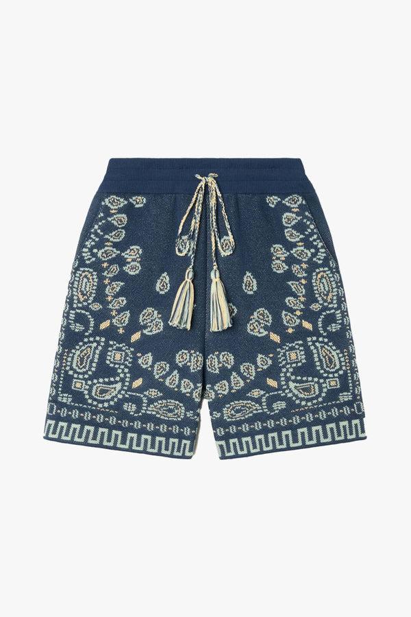 COTTON PIQUET BANDANA BERMUDA