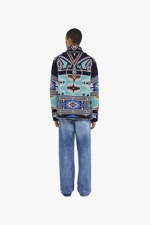 GEOMETRIC ROOTS CARDIGAN