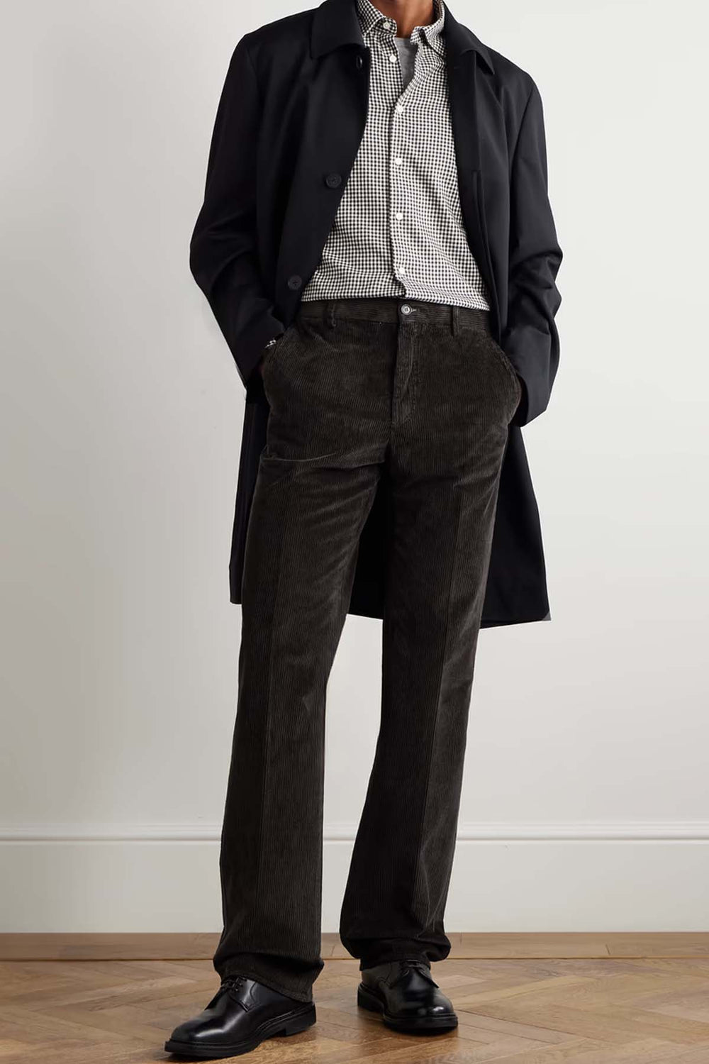 Straight Fit Corduroy Trousers