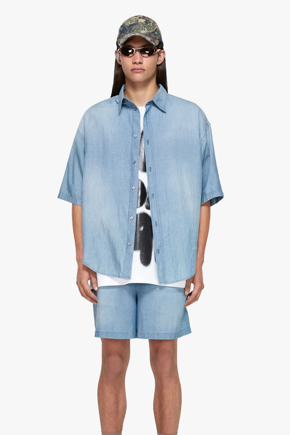 Stamp Logo Cotton Shorts