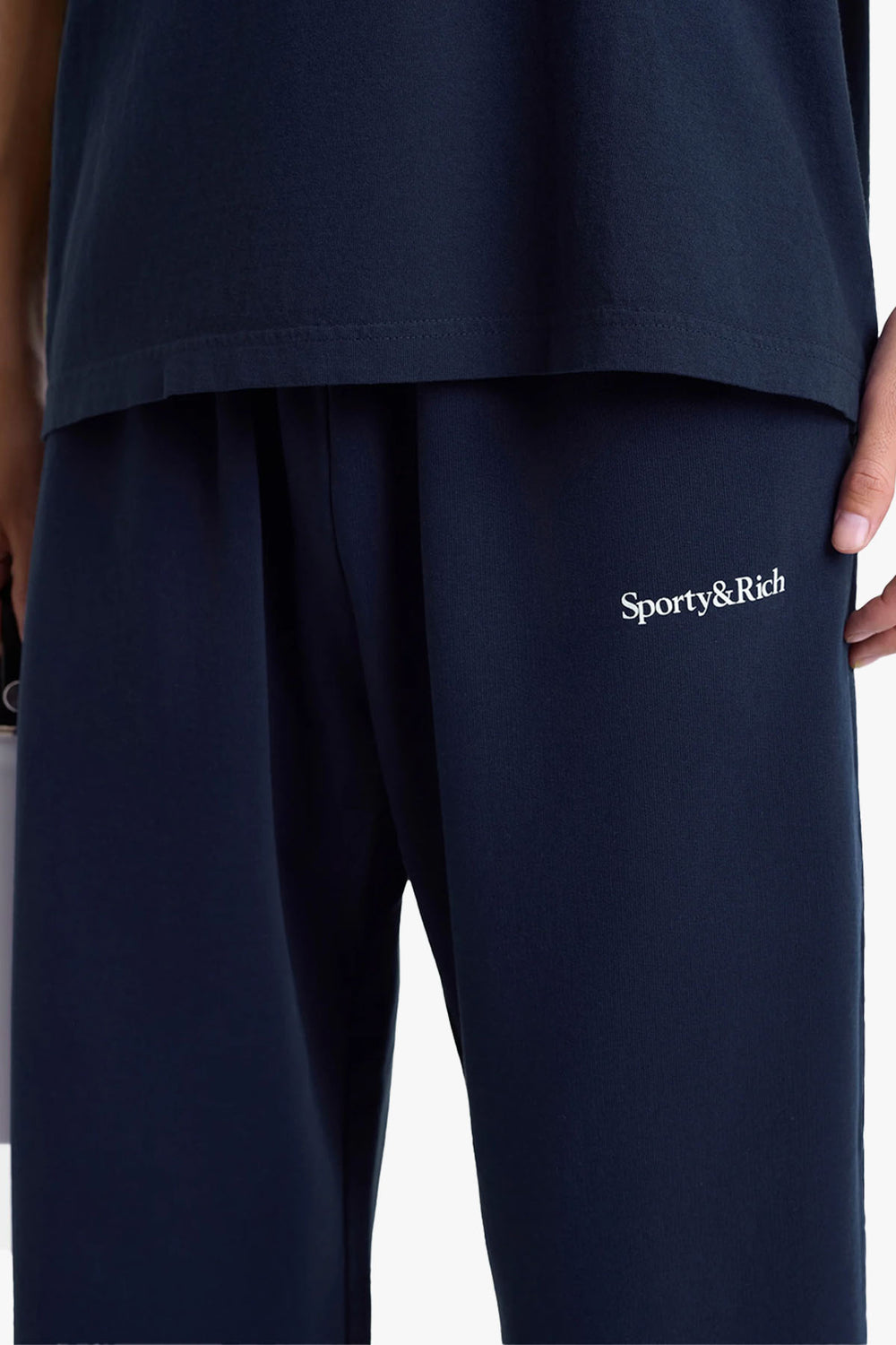 Serif Logo Wide Sweatpants