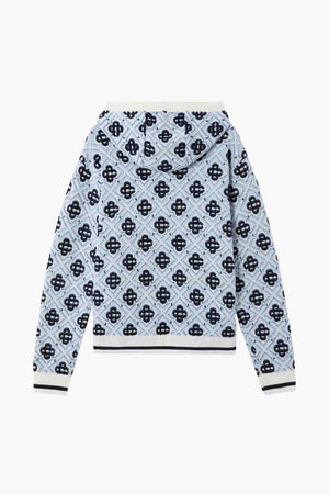 MONOGRAM ZIP UP HOODIE