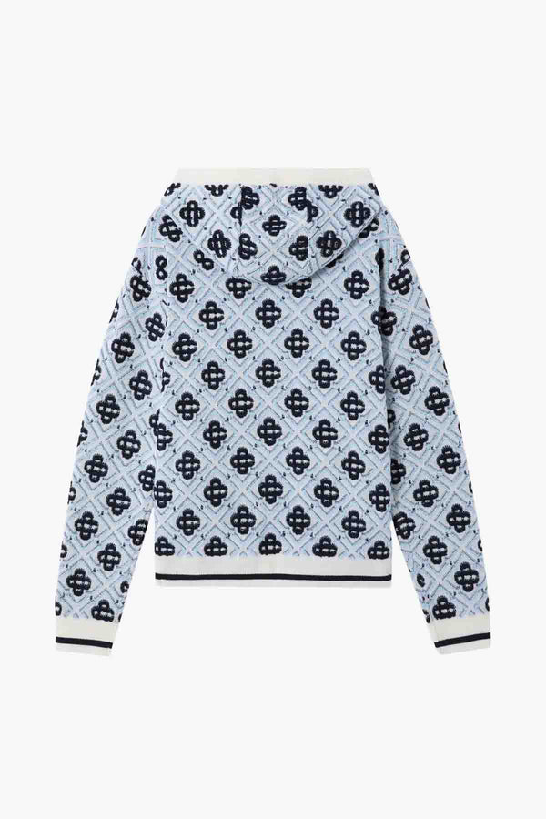 MONOGRAM ZIP UP HOODIE