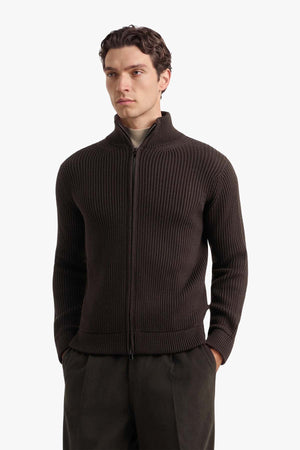 Wool Cable Heavy Full Zip