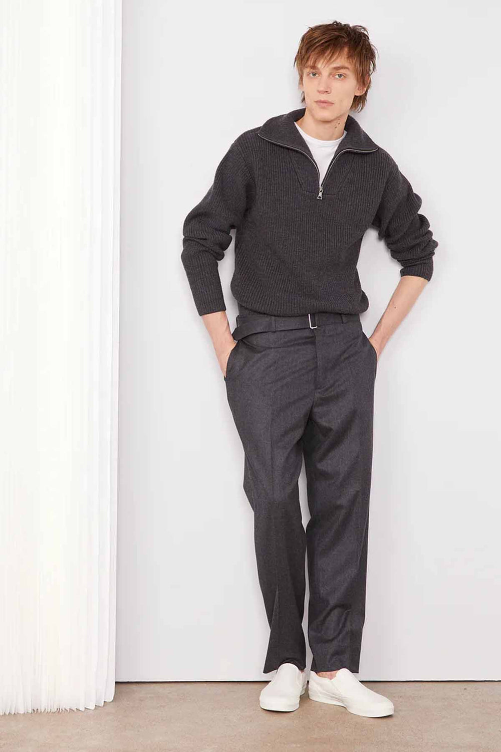 Hoche Worsted Wool Trousers