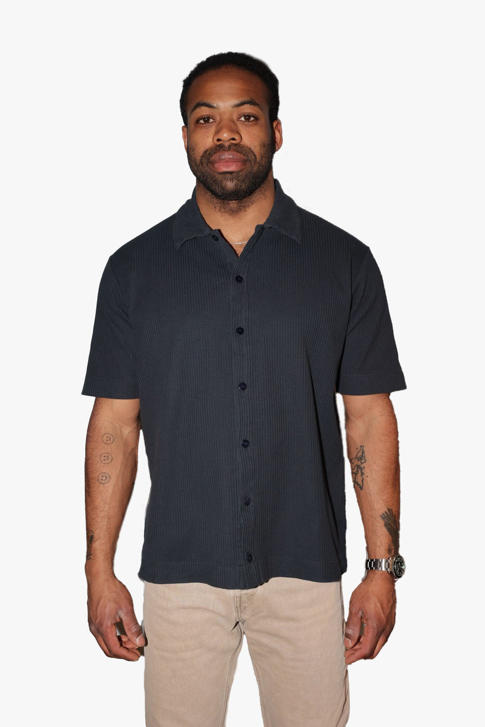 Ribbed SS Shirt