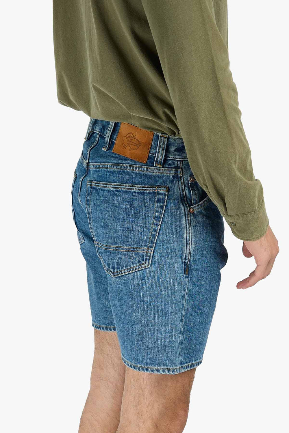 Natural Indigo 5-pocket Shorts