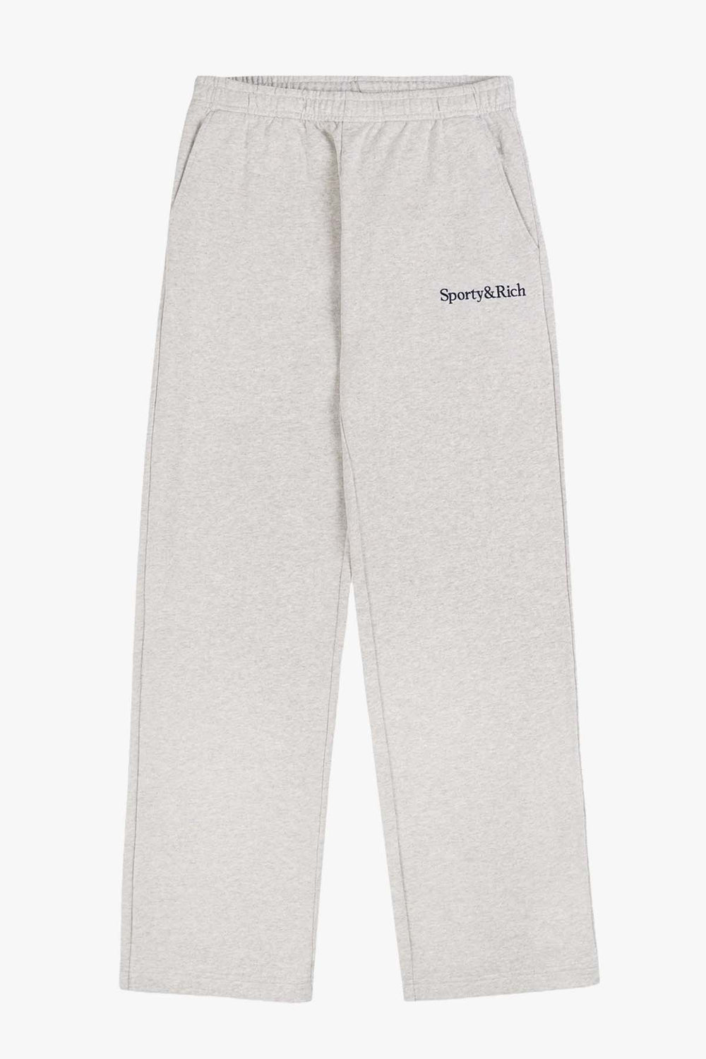 Serif Logo Embroidered Wide Sweatpant
