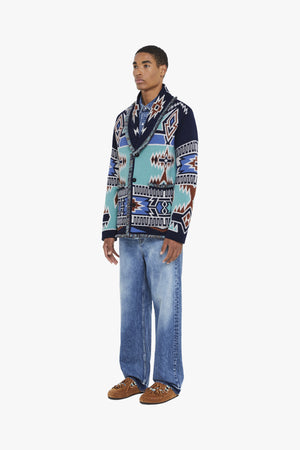 GEOMETRIC ROOTS CARDIGAN