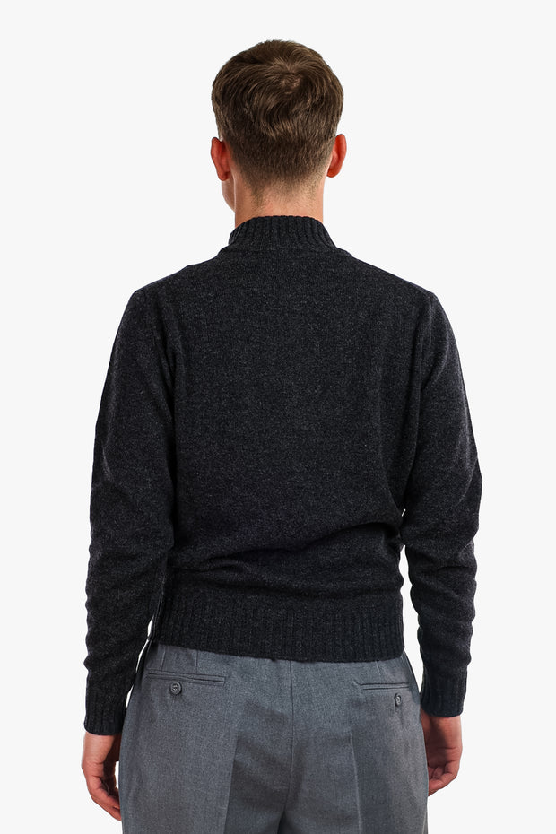 Half Zip Wool Cashmere Sweater