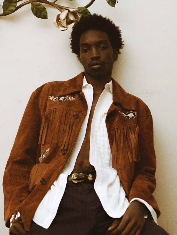 Western Suede Fringe Jacket