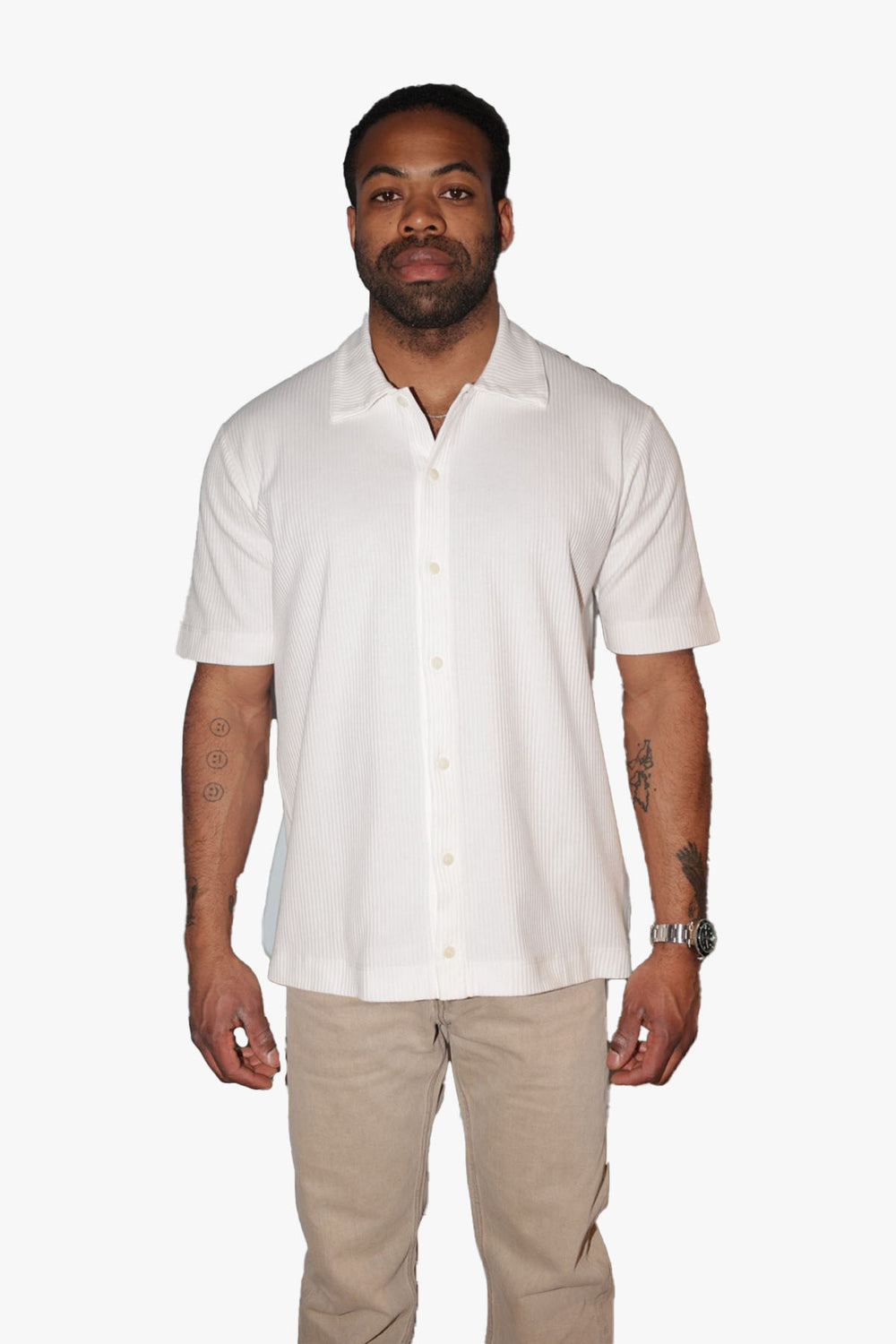 Ribbed SS Shirt