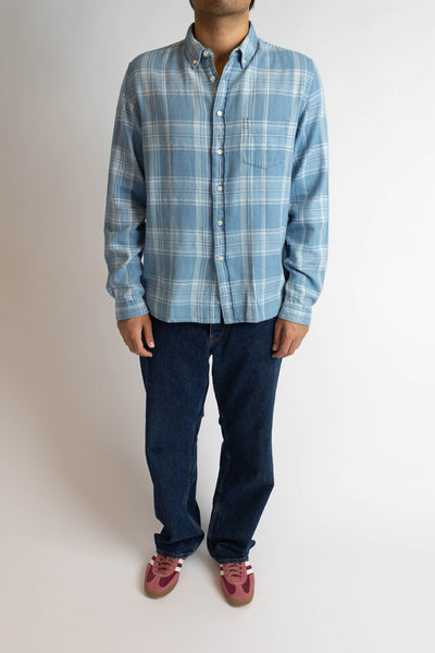 Branco Indigo Check Shirt