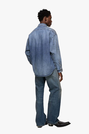 Denim Button-Up Shirt
