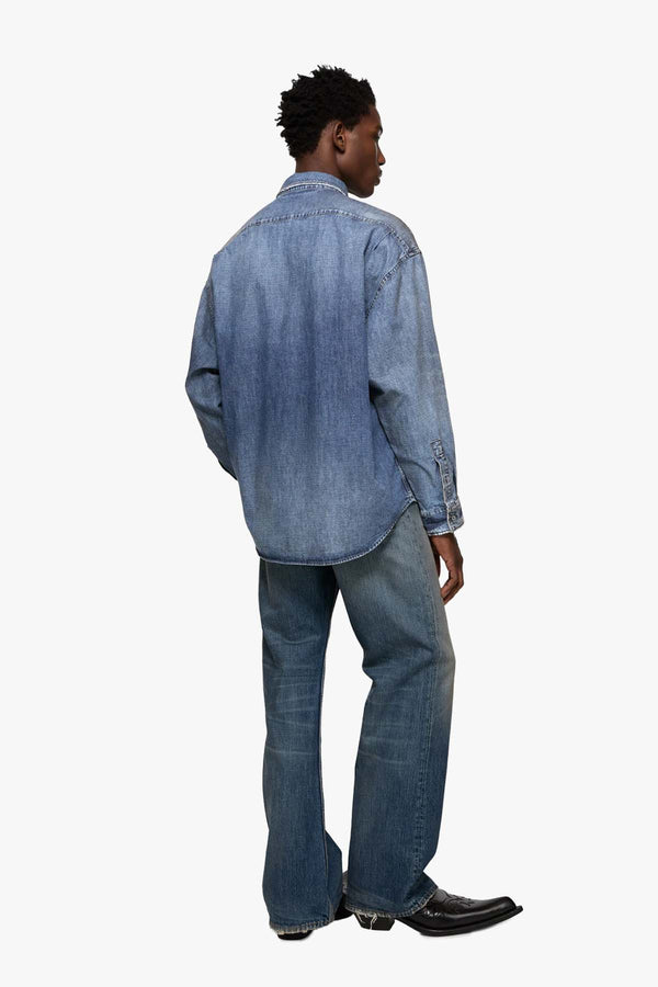 Denim Button-Up Shirt