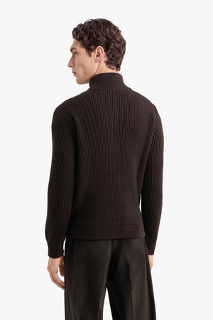 Wool Cable Heavy Full Zip
