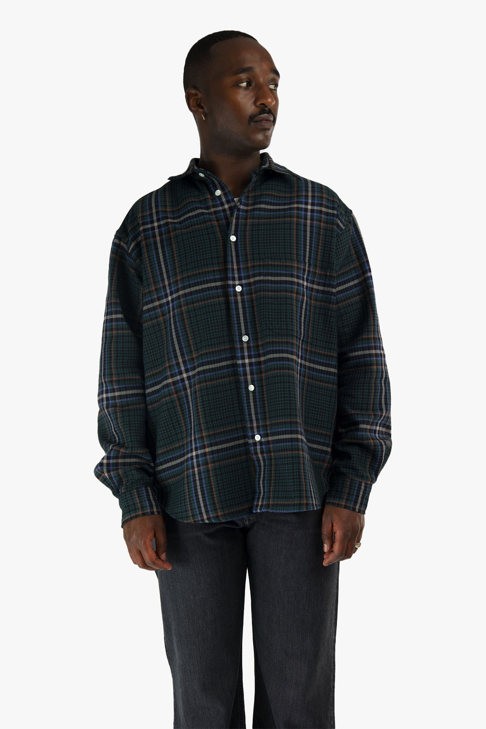 CARVALHO Cotton Checked Shirt
