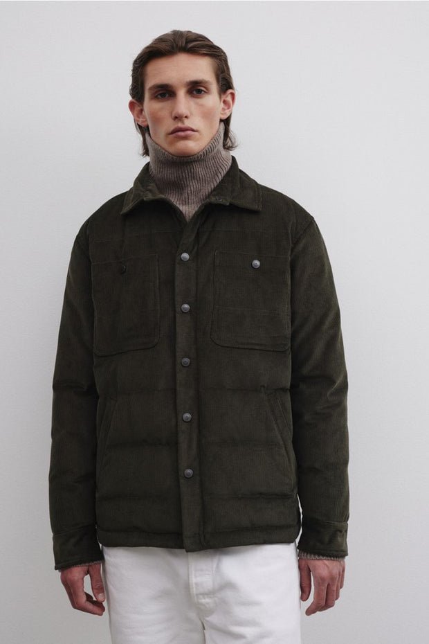 Corduroy Padded Overshirt