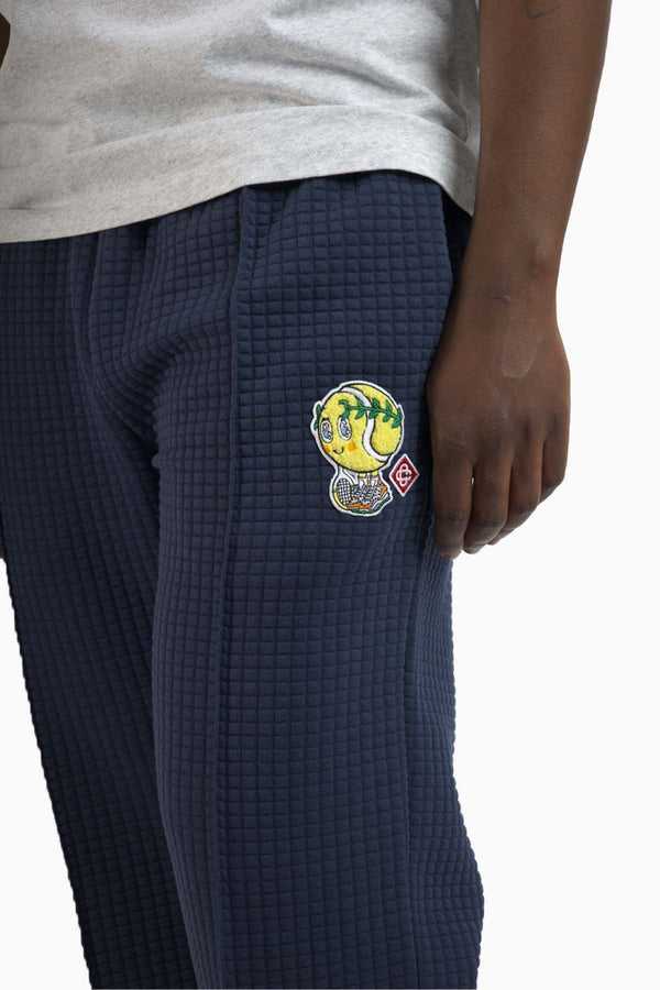 Grid Straight Fit Sweatpants