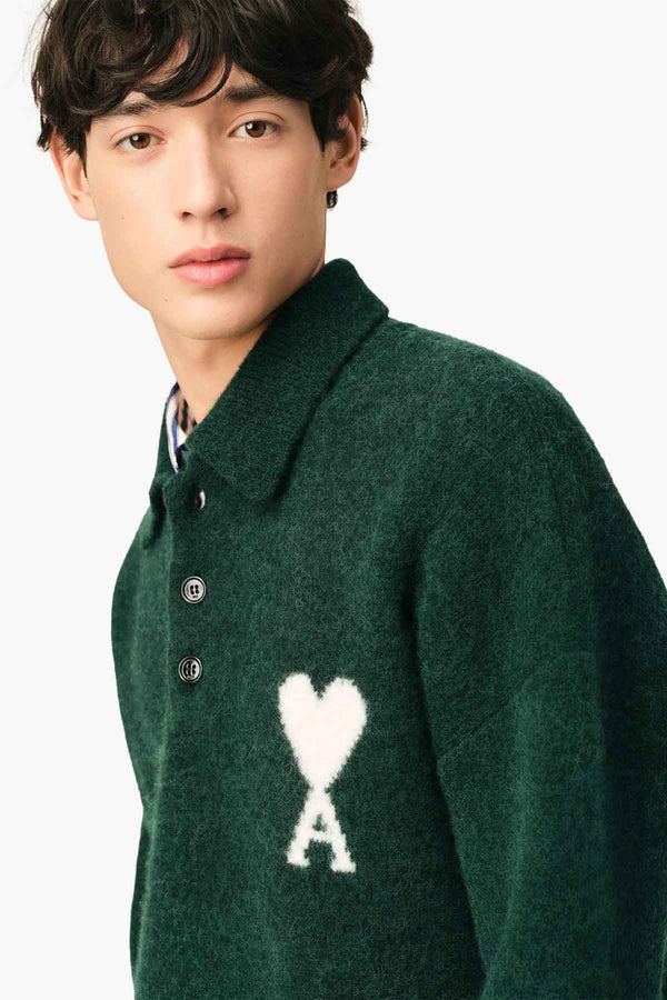 AMI DE COEUR ALPACA POLO SWEATER