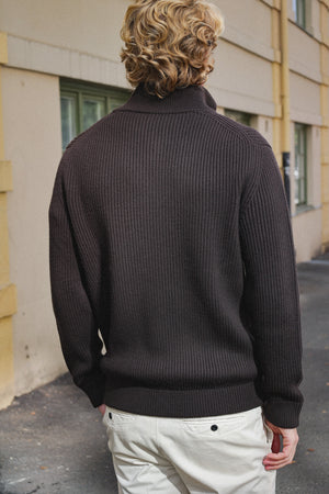 Wool Cable Heavy Full Zip