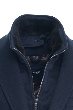 Gilet Lined Wool Coat