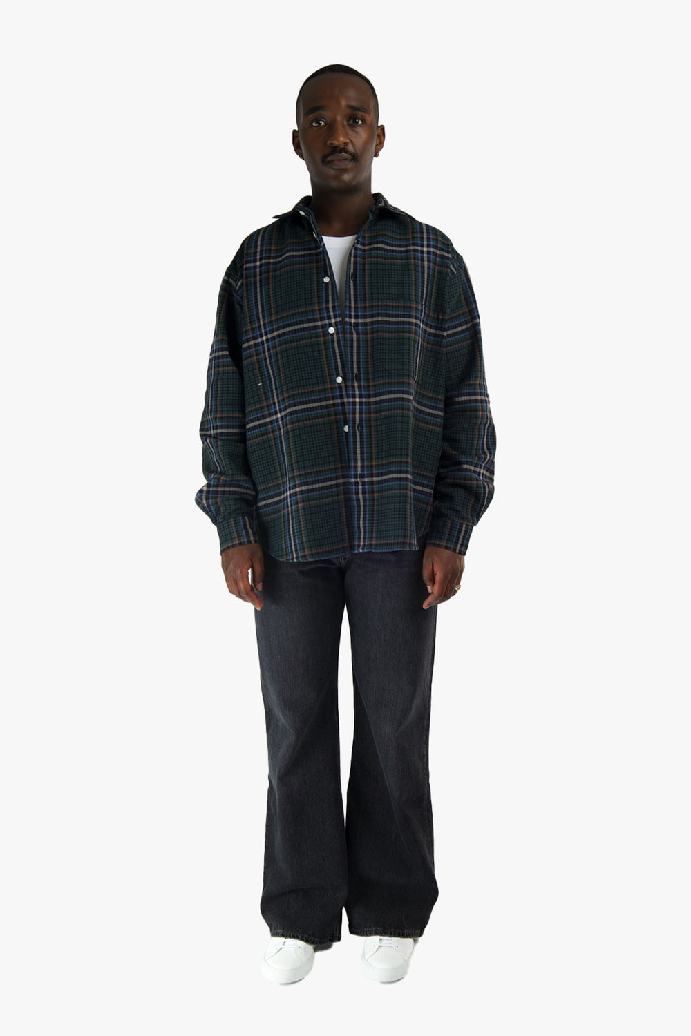 CARVALHO Cotton Checked Shirt