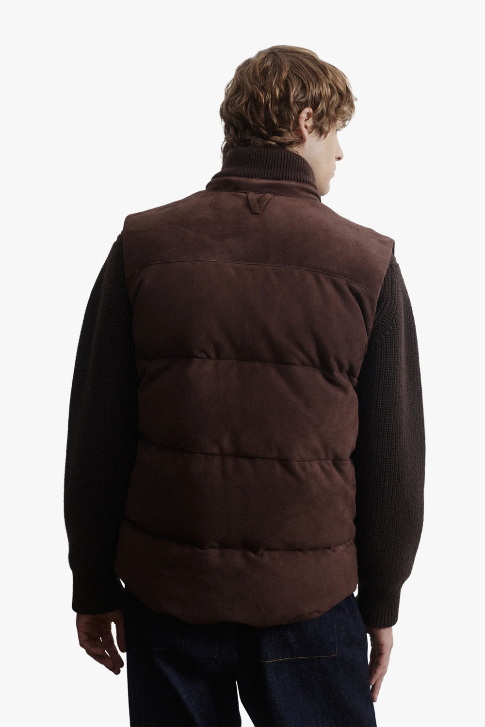 Alan Down Padded Suede Vest