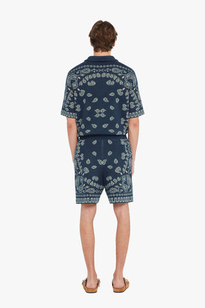 COTTON PIQUET BANDANA BERMUDA