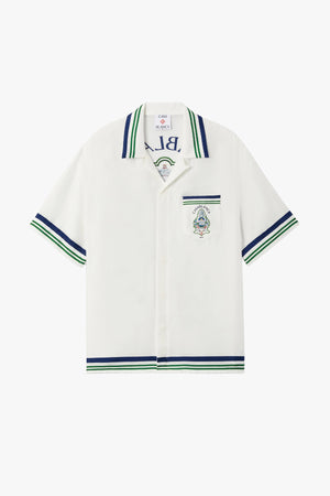 HOTEL EMBLEM CUBAN COLLAR SS SILK SHIRT