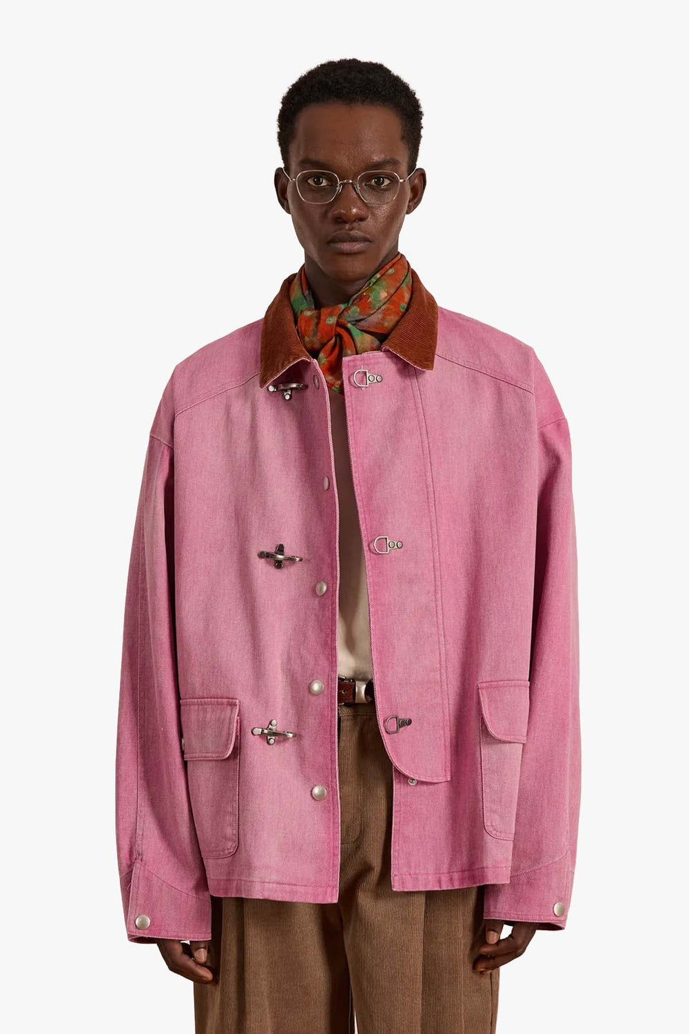 Fireman Clasp Cotton Twill Jacket