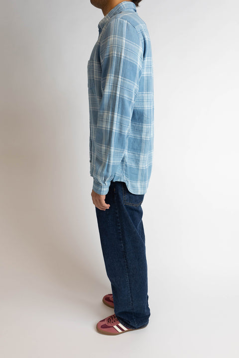 Branco Indigo Check Shirt