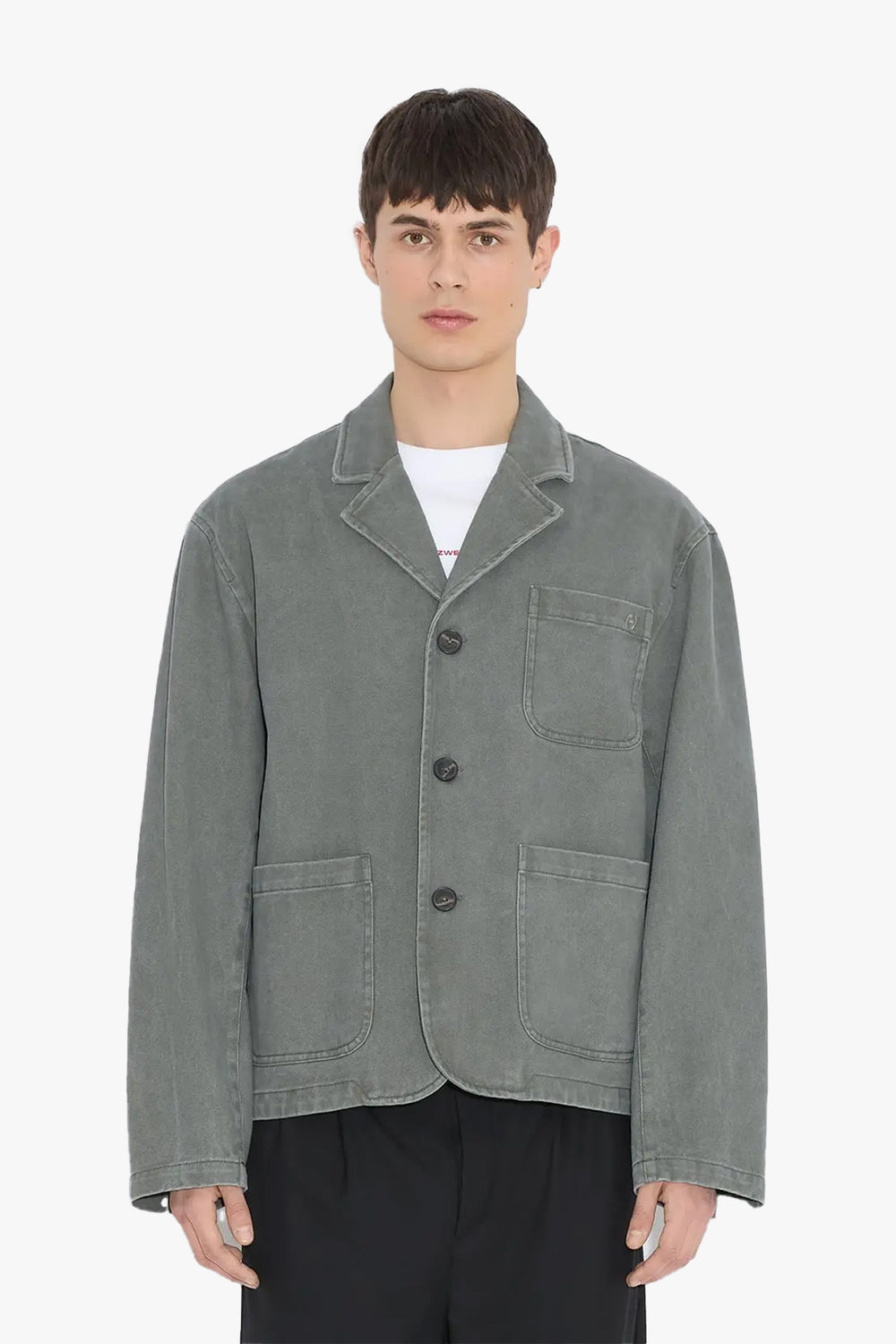 Relaxed Twill Blazer