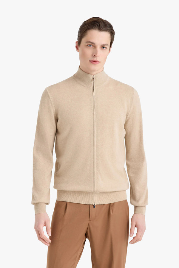 Wool/Cashmere Half Zip