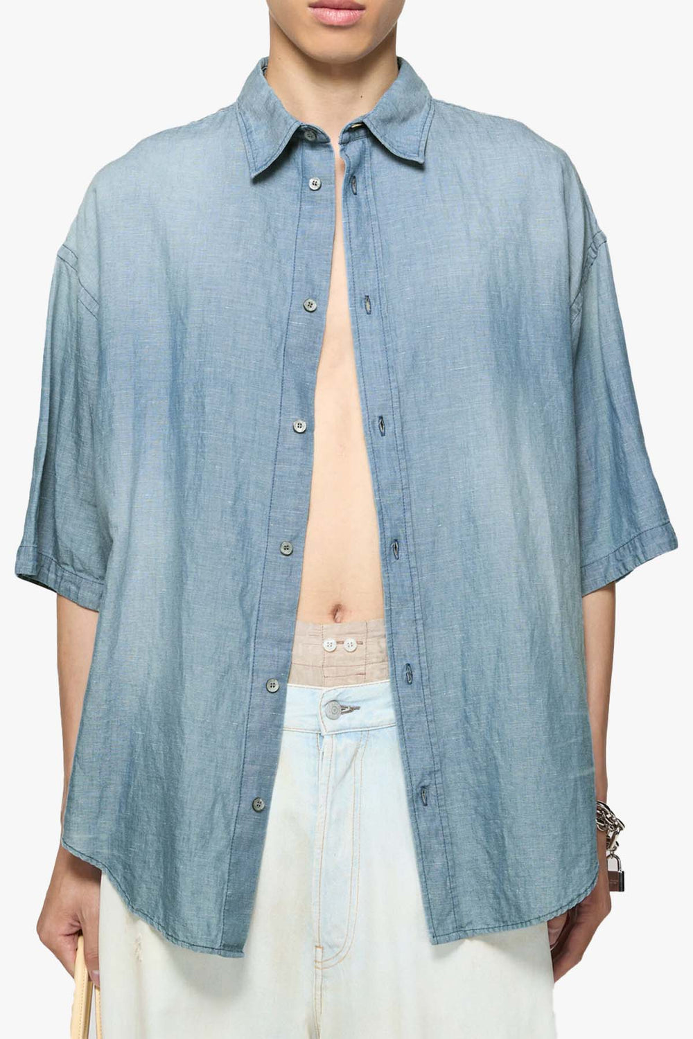 Stamp Logo Button-Up Shirt