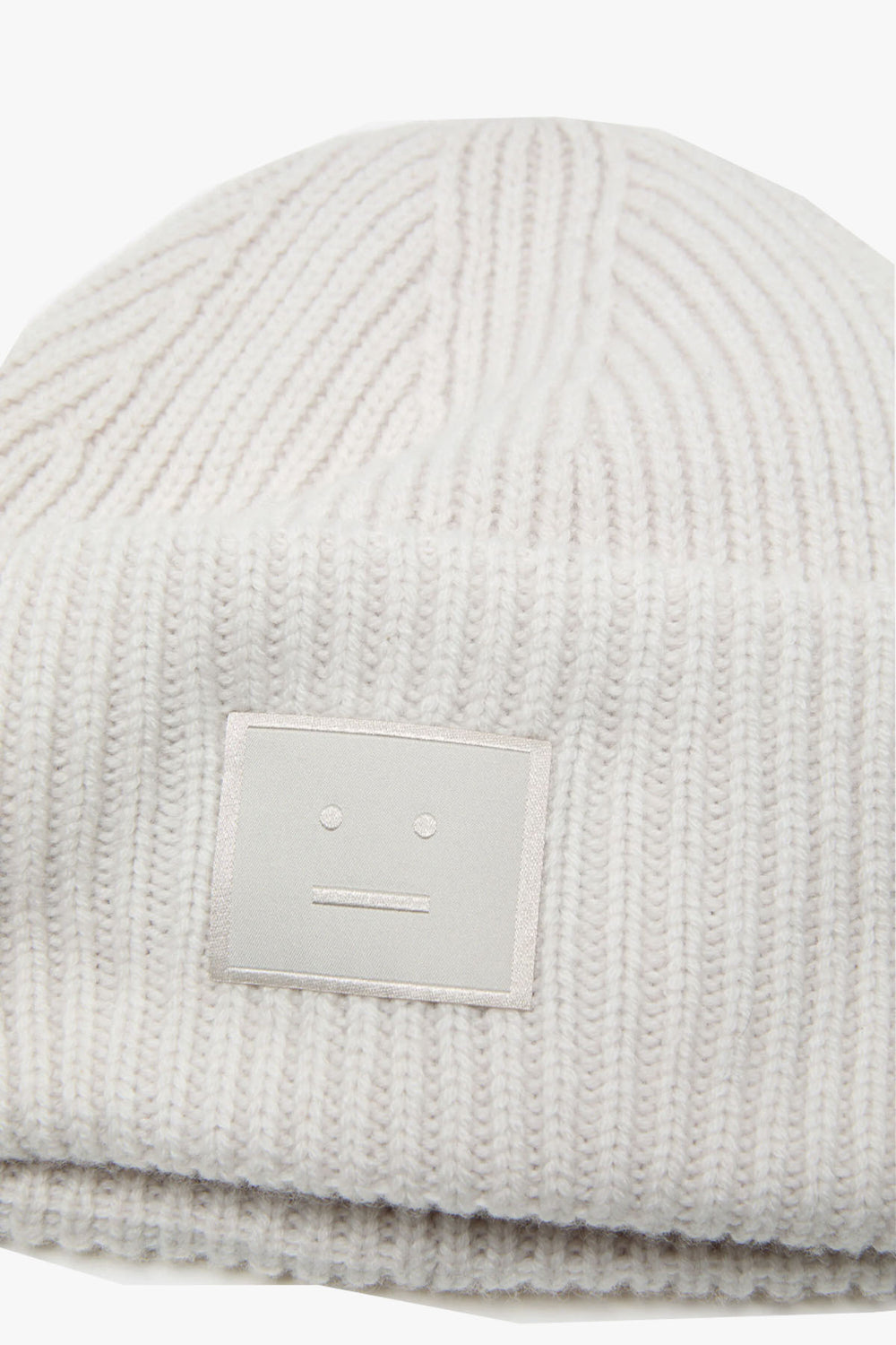 Acne Studios Large Face Logo Beanie - Yak