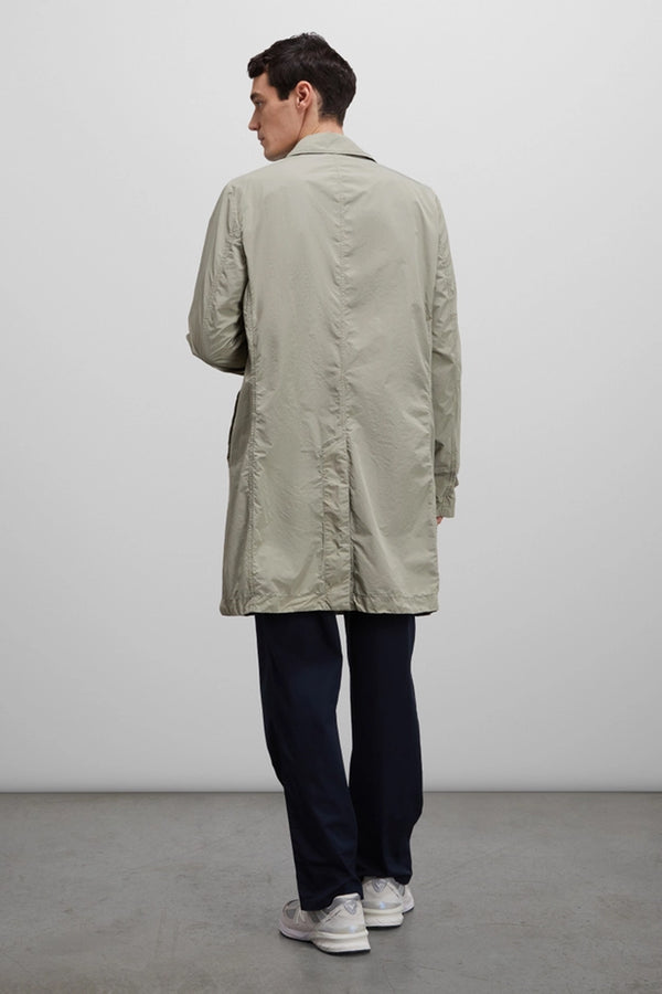 COMPACT NYLON AND POLYESTER RAINCOAT