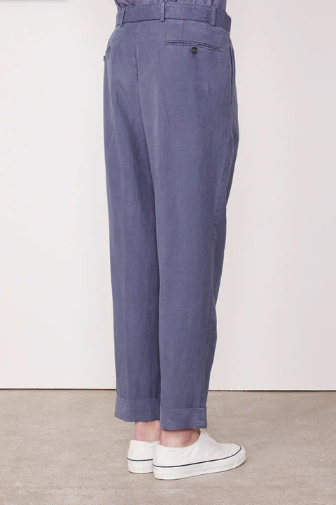 Hugo Garment Dyed Cotton/Tencel Trouser