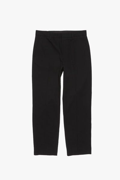 TWILL COTTON-BLEND TROUSERS