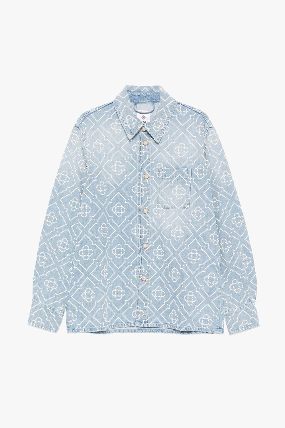 Pearl Monogram Denim Shirt