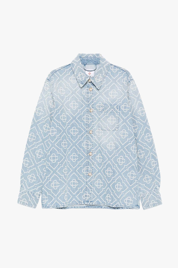 Pearl Monogram Denim Shirt