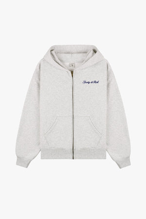 Signature Logo Embroidered Zip Hoodie