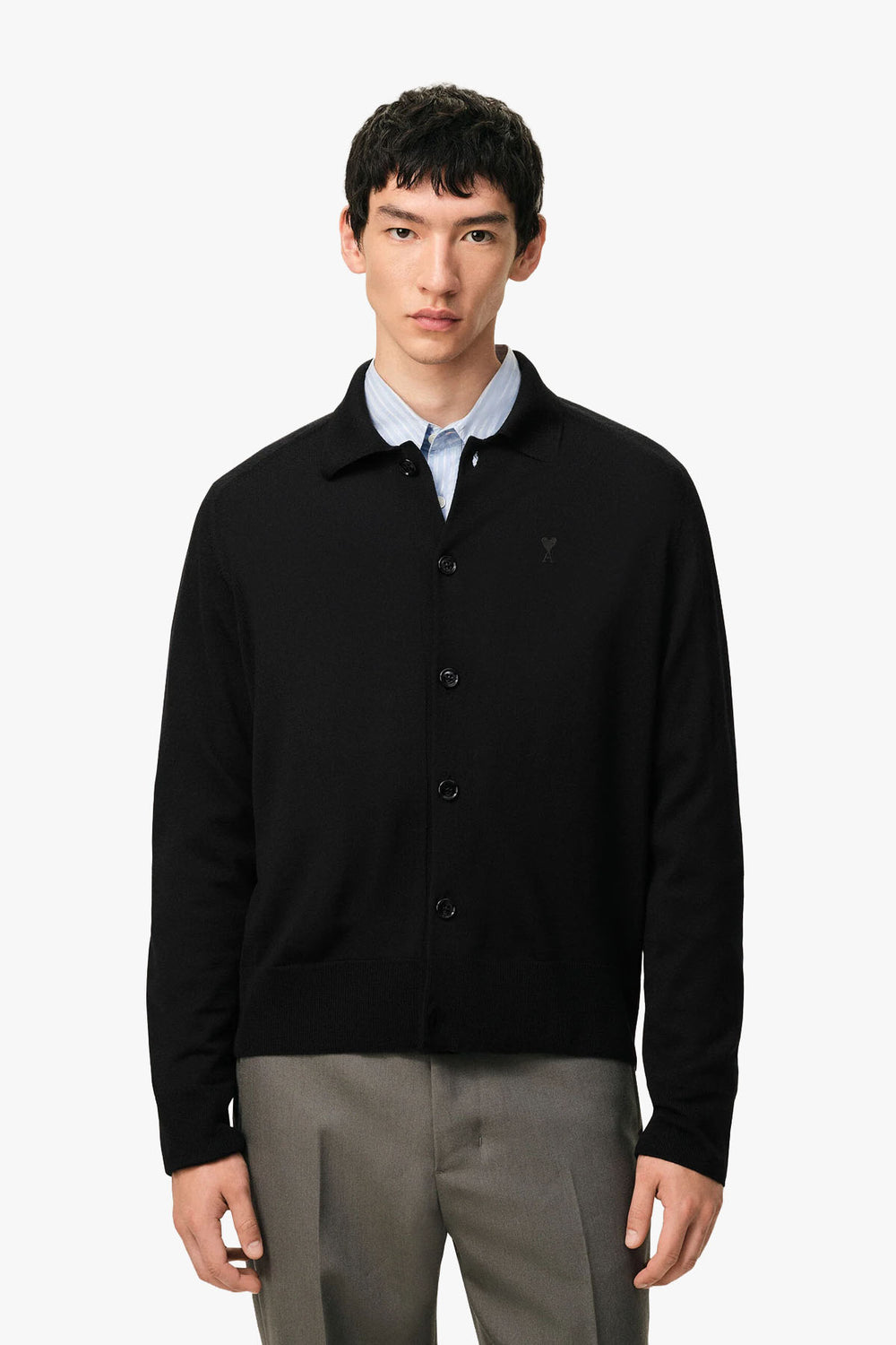 SHIRT COLLAR CARDIGAN